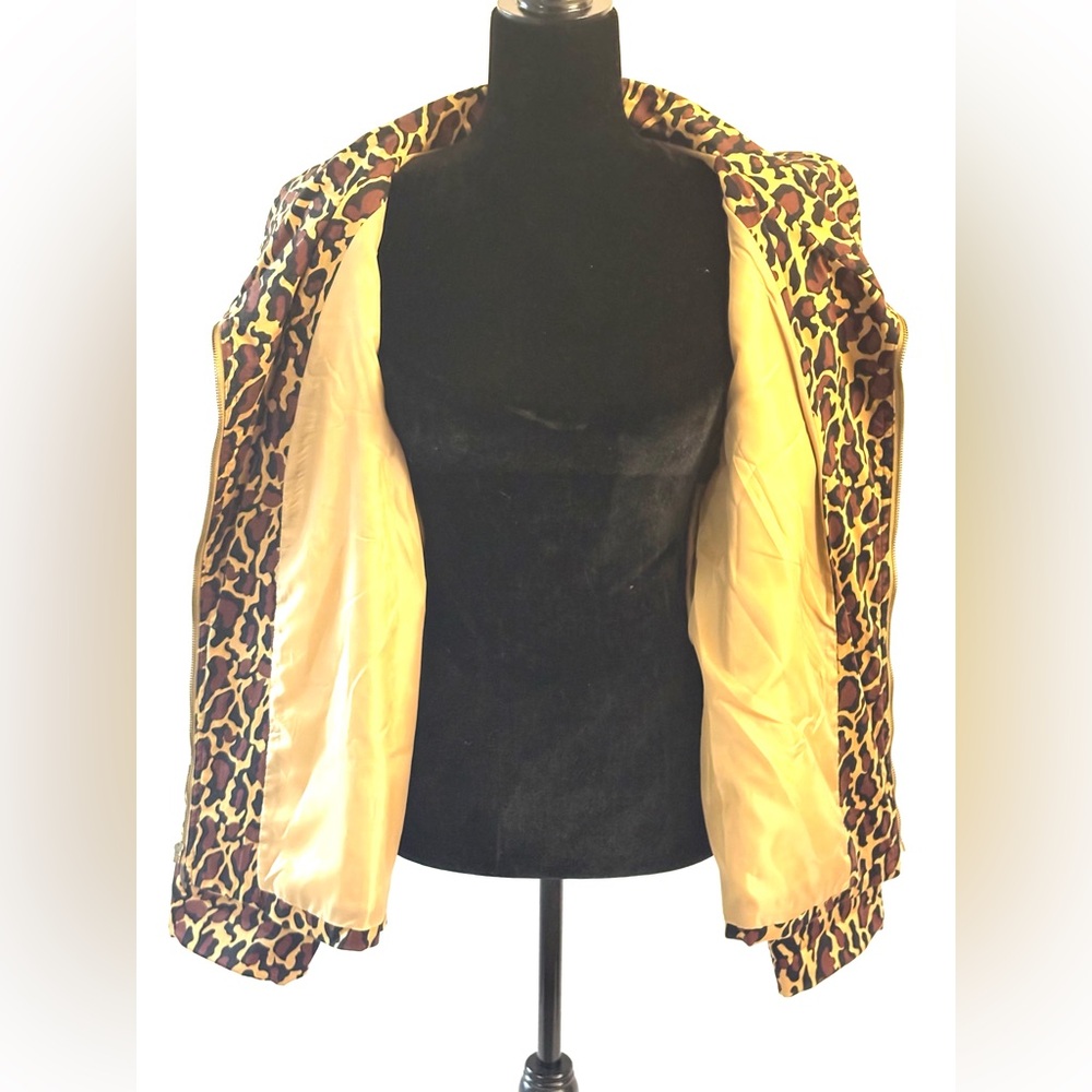 Patrick Christopher Leopard Print Bomber Jacket - image 8